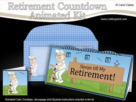 3D Bert Plays Cricket Sleeps Till Retirement Countdown Card