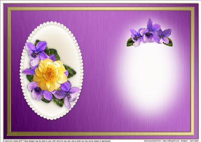 Flowers & Pearls Portrait Insert