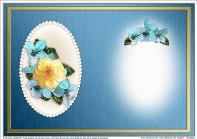 Flowers & Pearls Portrait Insert