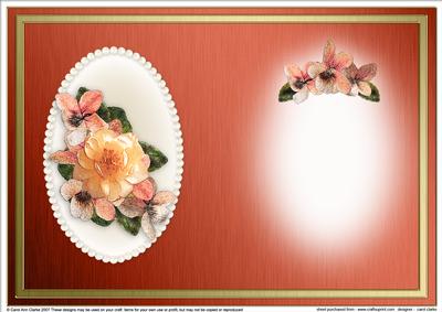 Flowers & Pearls Portrait Insert