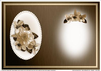 Flowers & Pearls Portrait Insert