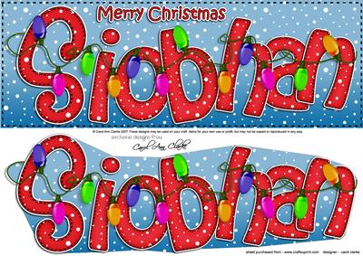 Xmas Large Dl Siobhan Quick Card N 3D Decoupage