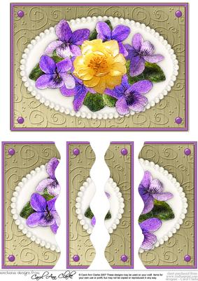 Flowers & Pearls Wavey Edged Side Stacker