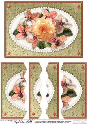 Flowers & Pearls Wavey Edged Side Stacker