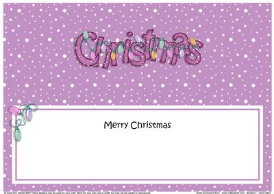 Xmas Merry Christmas Matching Large Dl Insert