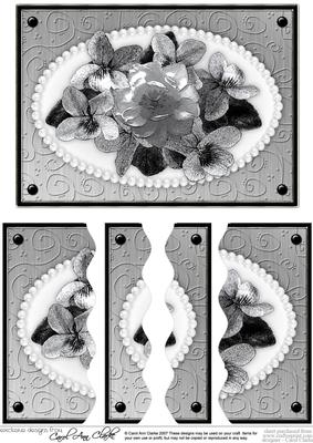Flowers & Pearls Wavey Edged Side Stacker