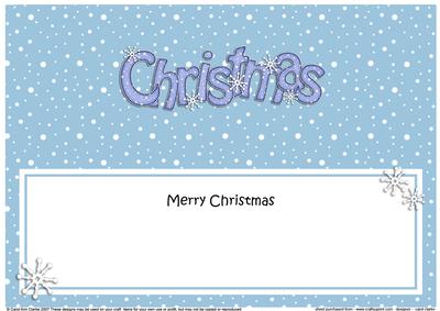 Xmas Merry Christmas Matching Large Dl Insert