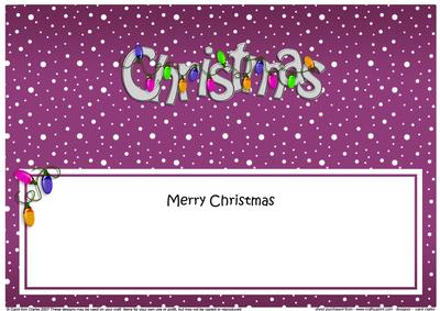 Xmas Merry Christmas Matching Large Dl Insert