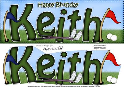 Large Dl Birthday Keith Quick Card N 3D Decoupage