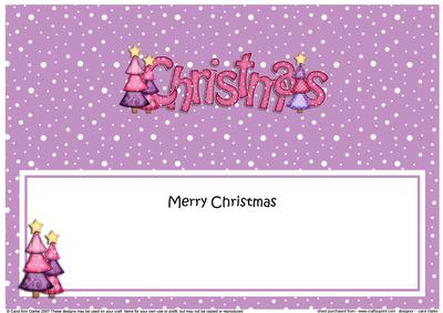 Xmas Merry Christmas Matching Large Dl Insert