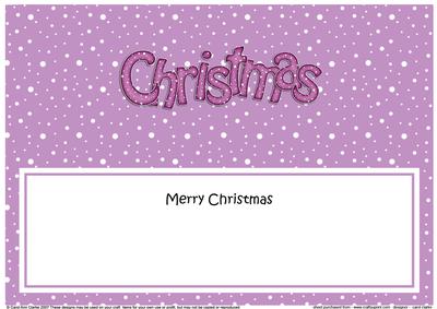 Xmas Merry Christmas Matching Large Dl Insert