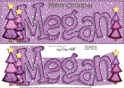 Xmas Large Dl Megan Quick Card N 3D Decoupage