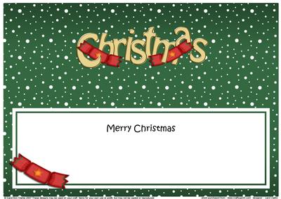 Xmas Merry Christmas Matching Large Dl Insert