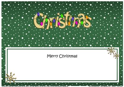 Xmas Merry Christmas Matching Large Dl Insert