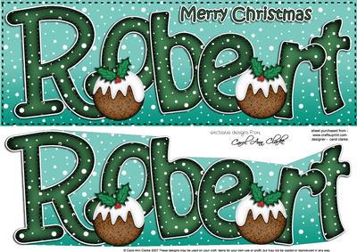 Xmas Large Dl Robert Quick Card N 3D Decoupage