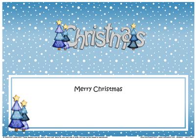Xmas Merry Christmas Matching Large Dl Insert