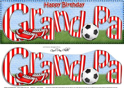 Happy Birthday Grandpa Large Dl 3D Decoupage