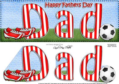 Happy Fathers Day Dad Large Dl 3D Decoupage