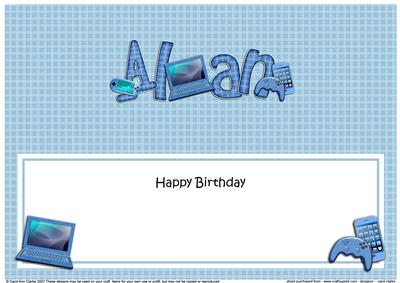 Birthday Alan Large Dl Matching Large Dl Insert