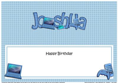 Birthday Joshua Large Dl Matching Large Dl Insert