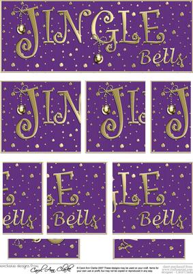 Jingle Bells Christmas Dl Side Stacker Topper