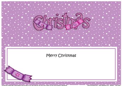 Xmas Merry Christmas Matching Large Dl Insert