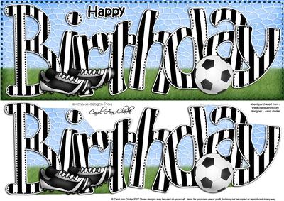Happy Birthday Large Dl 3D Decoupage