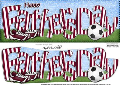 Happy Fathers Day Large Dl 3D Decoupage