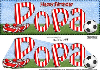 Happy Birthday Popa Large Dl 3D Decoupage
