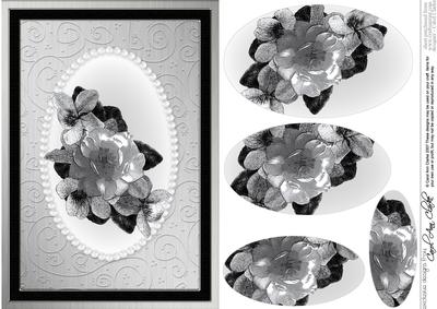 Flowers & Pearls Quick Card with Pyramage