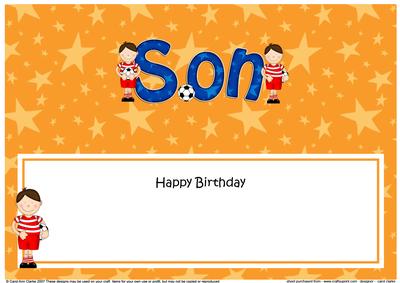 Boyz Birthday Son Large Dl Matching Large Dl Insert