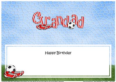 Happy Birthday Grandad Matching Large Dl Insert