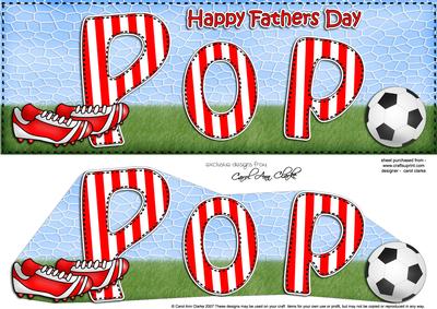 Large Dl Happy Fathers Day Pop Card & 3D Decoupage