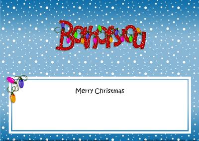 Merry Christmas Both of You Matching Large Dl Insert