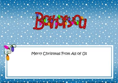 Merry Christmas Both of You Matching Large Dl Insert