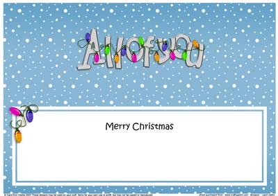 Merry Christmas All of You Matching Large Dl Insert
