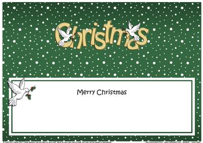 Xmas Merry Christmas Matching Large Dl Insert