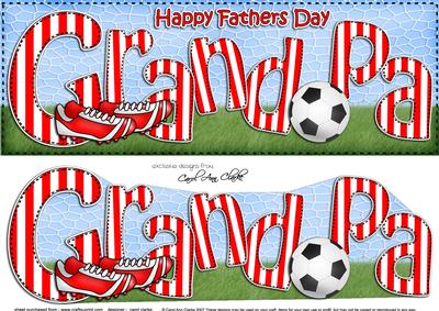 Large Dl Fathers Day Grandpa Quick Card N 3D Decoupage