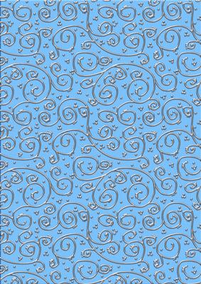 Luscious Berries 'blue/silver Metallic Swirls' Backing Paper