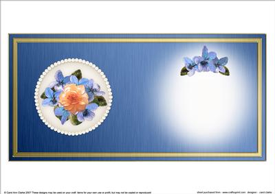 Flowers & Pearls Insert - Square Portrait