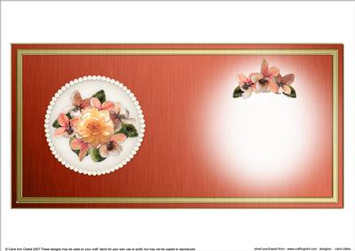 Flowers & Pearls Insert - Square Portrait