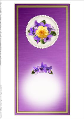 Flowers & Pearls Insert - Square Landscape