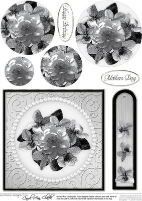 Flowers & Pearls Quick Card with Circle Pyramage