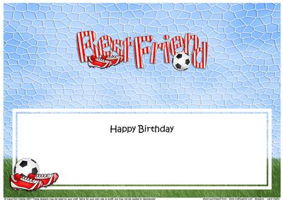 Happy Birthday Best Friend Matching Large Dl Insert