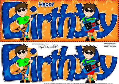 Birthday Large Dl Quick Card 3D Decoupage