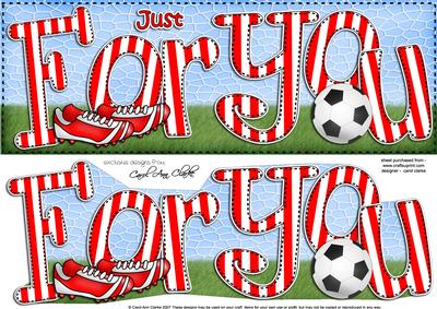 Just for You Large Dl Quick Card 3D Decoupage