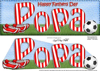 Large Dl Happy Fathers Day Popa Card & 3D Decoupage
