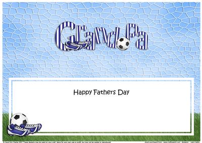 Happy Fathers Day Grandpa Matching Large Dl Insert