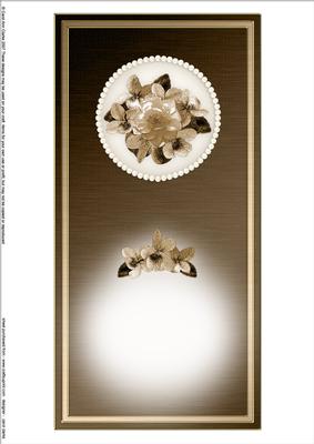 Flowers & Pearls Insert - Square Landscape