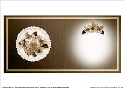 Flowers & Pearls Insert - Square Portrait